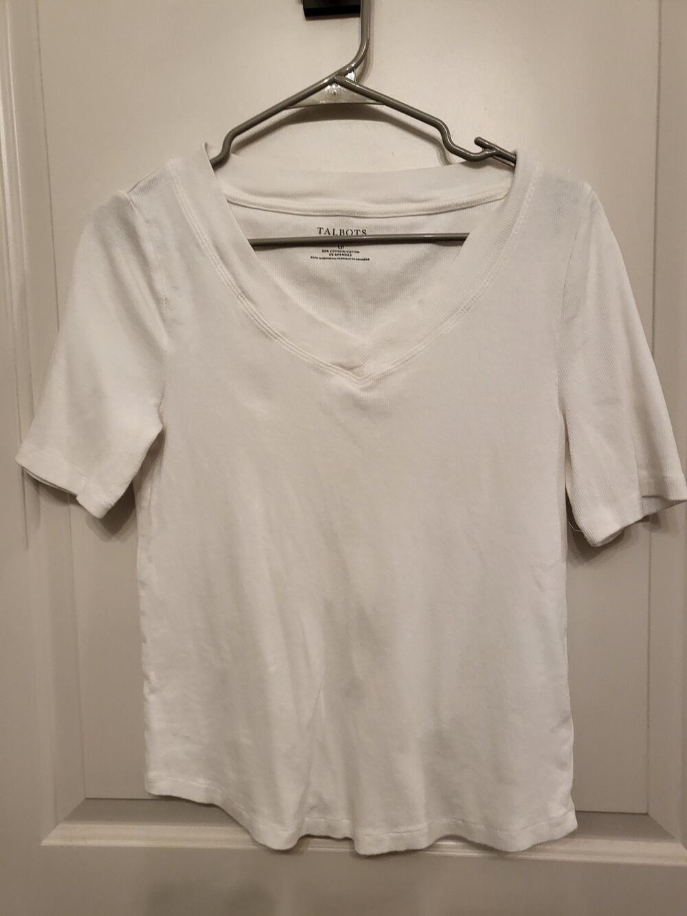 Talbots Matty V-Neck T-Top SP White